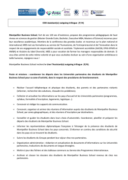 Assistant Outgoing trilingue (H/F)