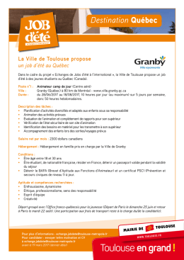 Granby - Association Midi Toulousain Qu&eacute;bec