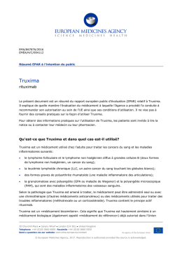 Truxima, INN-rituximab - EMA