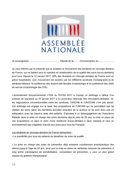 Lettre D&eacute;put&eacute;