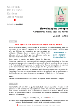 Valérie Halfon - Slow shopping thérapie