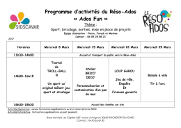 Programme reso ados ado fun mercredis trim2