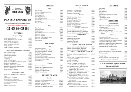 PDF en Français - Restaurant le Mekong Evron