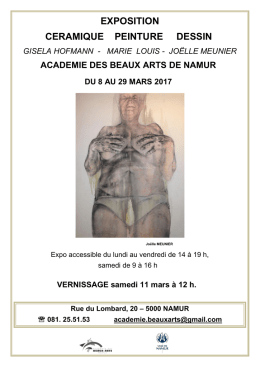 exposition ceramique peinture dessin