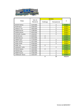 Challenge Championnat 2 50,00 &euro; 2 50,00 &euro; 2 50,00 &euro; 2 50,00 &euro; 2