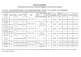 mardi 07 mars 2017 Journée Boursière du