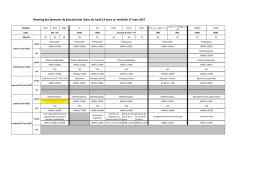 Planning des épreuves du baccalauréat blanc du lundi 13 mars au