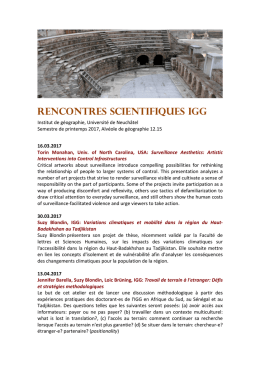 Programme ici - Universit&eacute; de Neuch&acirc;tel