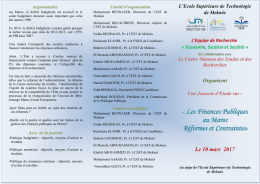 L`Equipe de Recherche &laquo; Economie, Gestion et Soci&eacute;t&eacute;