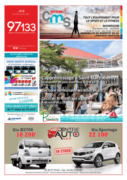 L`apprentissage à Saint-Barthélemy