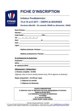 fiche d`inscription