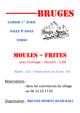 MOULES – FRITES