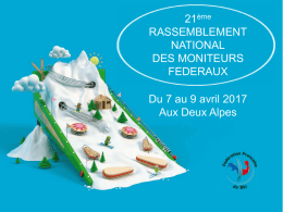 21ème RASSEMBLEMENT NATIONAL DES MONITEURS