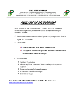 annonce de recrutement