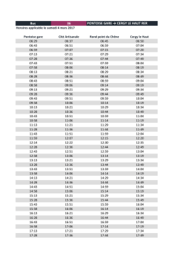 Bus 36 PONTOISE GARE → CERGY LE HAUT RER