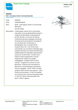 2004530 IACM - Interrupteur A&eacute;rien &agrave; Commande Manuelle