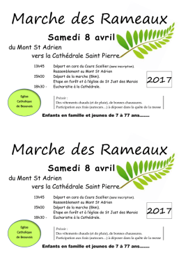 Marche des Rameaux Marche des Rameaux