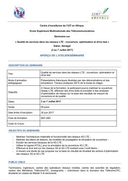 aper&ccedil;u de l`atelier/s&eacute;minaire