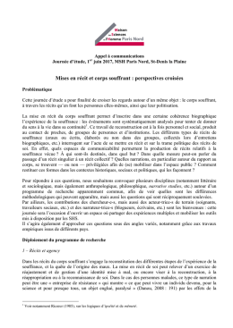 Appel à communications