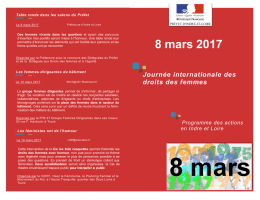 Programme 8 mars Journée des droits des femmes