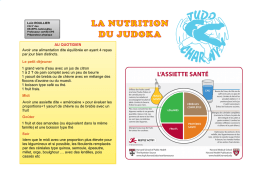 La nutrition du judoka