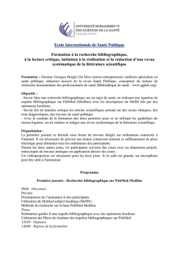 Téléchargez l`information détaillée : Objectifs et Déroulement du cours