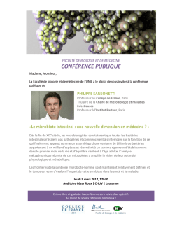 CONFÉRENCE PUBLIQUE