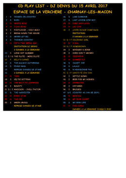 00 playlist cd 15 avril 2017