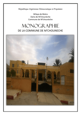 monographie - wilaya de Biskra