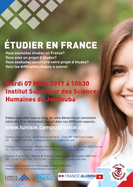 Vous souhaitez &eacute;tudier en France?