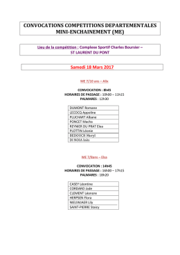 convocations competitions departementales mini