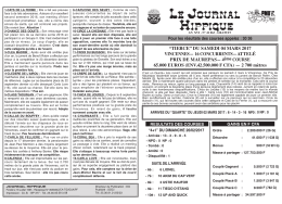 PMU du Samedi 04 Mars 2017