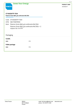 CF1042E6FTP-7024 Plastron Ensto RJ45, gris anthracite RAL7024