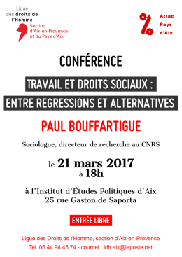 Conférence Paul Bouffartigue