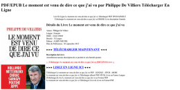 PDF/EPUB Le moment est venu de dire ce que par