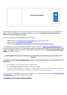 facilitateur(trice) national(e)