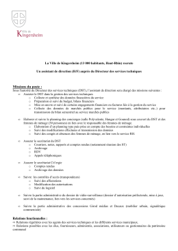 (H/F) auprès du Directeur des services techniques