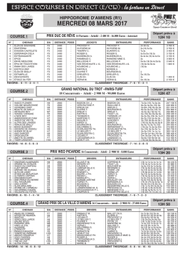 ECD R1 du Mercredi 08 Mars 2017