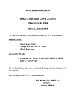 Ecole Claire Dauphin Maternelle