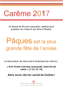 télécharger le carnet de Carême 2017