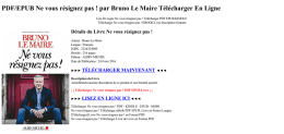 PDF/EPUB Ne vous résignez pas par Bruno Le