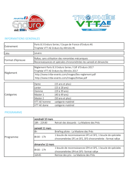 informations generales programme