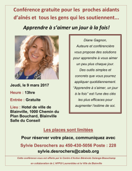 Conférence Blainville mars 2017