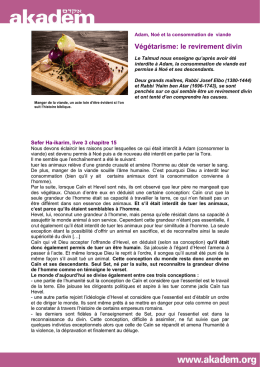 Végétarisme: le revirement divin