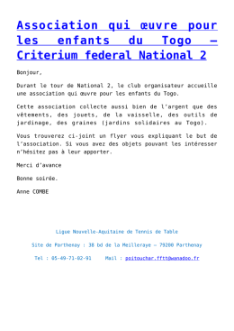 Criterium federal National 2