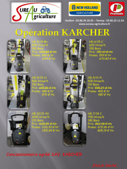 promo karcher - Sureau Agriculture