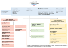 Consulter l`organigramme - Autorit&eacute; de la concurrence