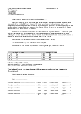 24 et 25 mars 2017 réservations.