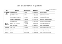 ADNA CORRESPONDANTS DE QUARTIERS