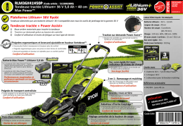Tondeuse tractée Lithium+ 36 V 5,0 Ah